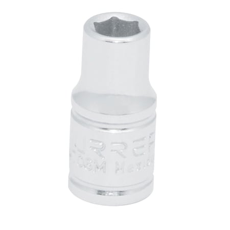 Urrea 1/4"drive, 4mm, 6 point metric short socket 4704M